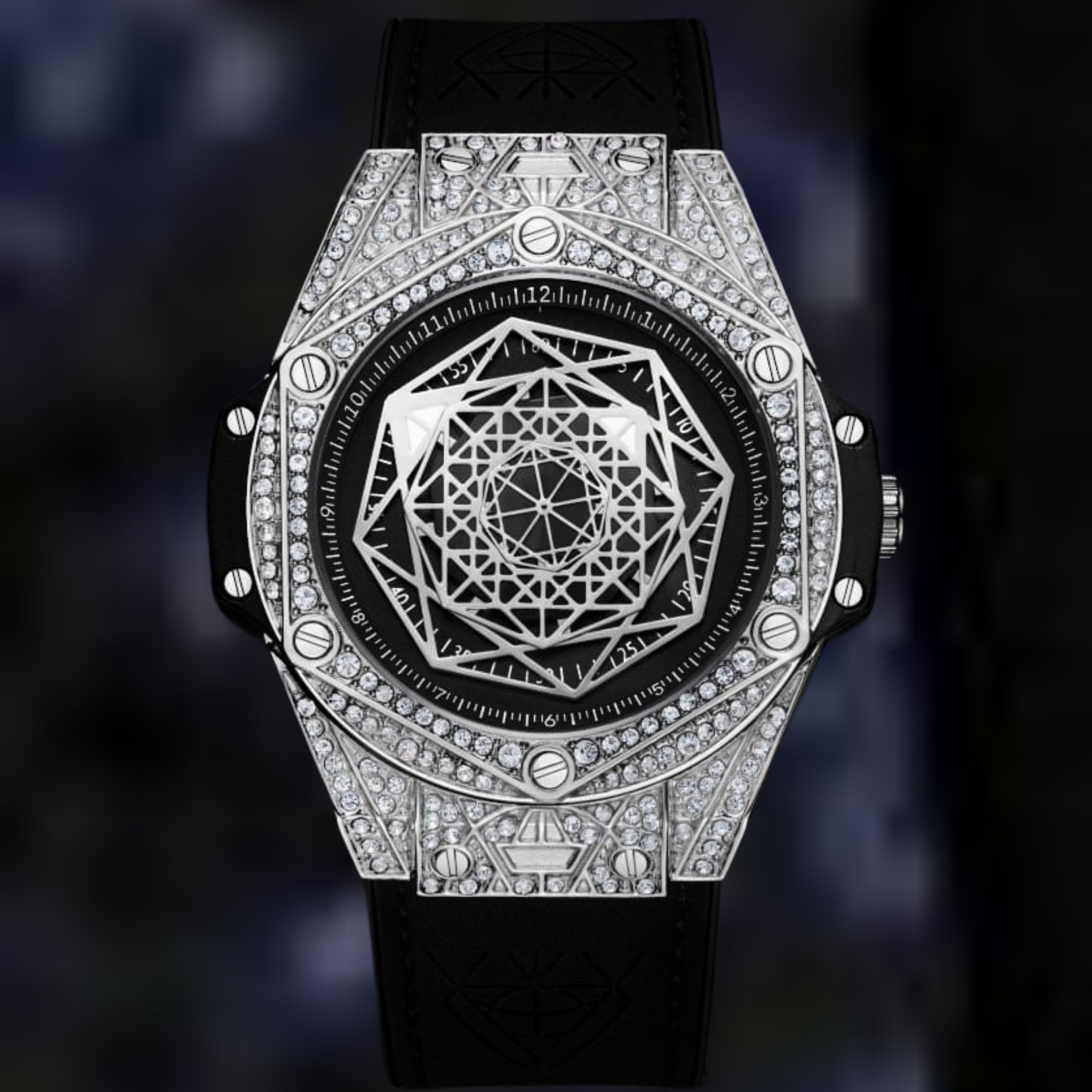 Iced out octagon sales watch